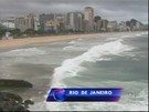 Rio de Janeiro tem dia frio e ressaca com ondas de 2,5 m