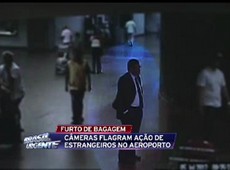Estrangeiros furtam bagagens em aeroporto