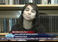 Mulher de boxeador é inocentada