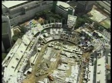 Obra do novo estádio do Palmeiras tem desabamento de viga