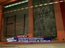 SP: Garçom é baleado após defender colega