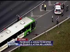 SP: Homem tenta assaltar ônibus intermunicipal e é baleado