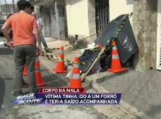 Preso suspeito de matar mulher e esconder em mala