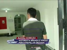 Motorista embriagado é preso após atropelar mulher grávida