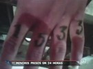Em 24 horas, 11 menores são detidos por crimes em São Paulo