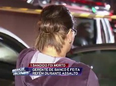 Gerente de banco é feita refém em frente a shopping center