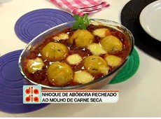 Aprenda a fazer um Nhoque de Abóbora ao Molho de Carne Seca