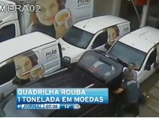 Quadrilha rouba uma tonelada de moedas