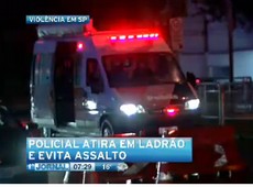 Policial atira em ladrão e evita assalto