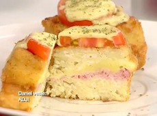 Empanado de Macarrão à Parmegiana