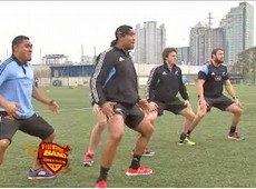 Jogadores do All Blacks visitam Brasil pela 1ª vez