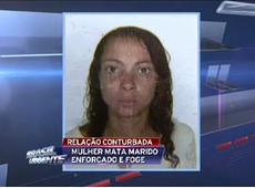 SP: Mulher mata marido enforcado e foge