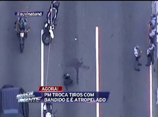 Policial militar é atropelado por ônibus em SP