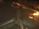 Manifestantes queimam caminhão em protesto
