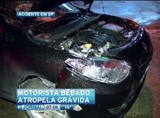 Motorista bêbado atropela grávida em SP