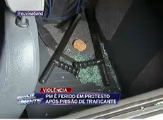 PM é ferido durante protesto em Osasco