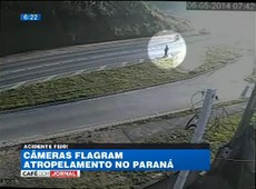 Câmera de segurança flagra atropelamento