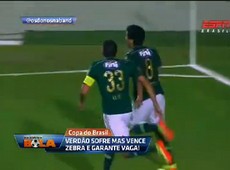 Verdão vence por 3 a 0 e garante vaga
