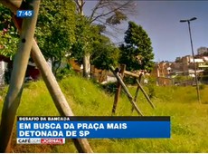 Praças públicas de SP estão mal cuidadas