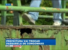 Prefeitura vai trocar passarela precária do Aeroporto de Congonhas