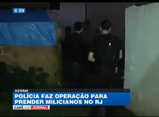 Polícia faz operação para prender milicianos no RJ