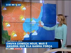 Frente fria avança e chuva começa hoje