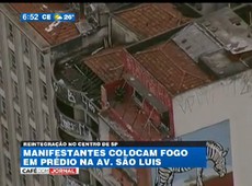 Sem-teto resistem a reintegração no centro de SP