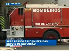 RJ: 7 pessoas ficam feridas em incêndio em fábrica