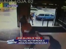 MG: com filho no colo, PM reage a assalto