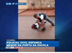Policial civil agride aluno na porta da escola em Goiás