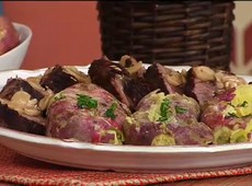 Carne de Panela e Batata-Doce Assada com Manteiga de Garrafa