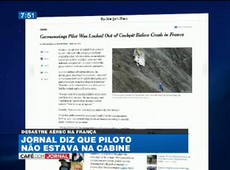 Companhia aérea não confirma se piloto estava fora da cabine
