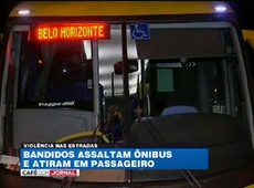 MG: suspeitos assaltam ônibus e atiram em passageiro