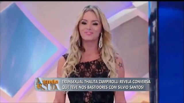 Conhea Thalita Zampirolli A Transexual Que Encantou Silvio Santos 1