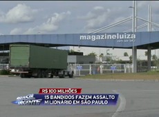 Ladrões fazem assalto milionário em São Paulo