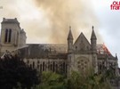 Baslia do sculo 19 pega fogo em Nantes, sul da Frana