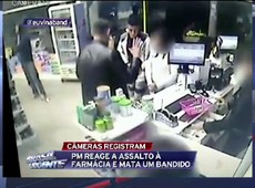 PM reage a assalto em farmácia e mata criminoso