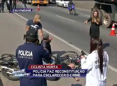 Polícia faz reconstituição de crime contra ciclista