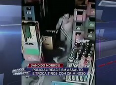 Policial reage a assalto e atira em criminoso
