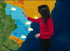Frente fria traz chuva para o Brasil