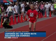 Japonês de 105 anos bate recorde em corrida
