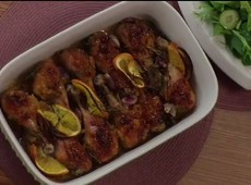 Coxas de Frango com laranja