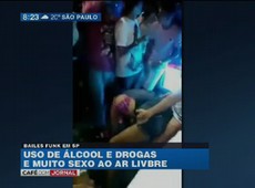 Bailes funk em SP têm álcool e sexo no meio da rua