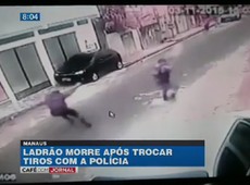 Criminosos trocam tiros com a polícia em Manaus