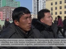Nas ruas, coreanos defendem teste com bomba de hidrognio