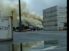 Vazamento de gs atinge terminal de cargas em Guaruj, no litoral de SP