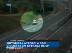 Motorista atropela ciclistas em Itatiba