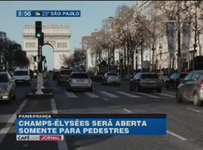 Champs-Élysées será aberta para pedestres uma vez por mês