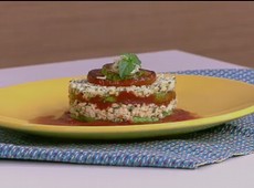 Lasanha de abobrinha em porções