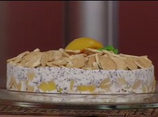 Torta de sorvete de flocos